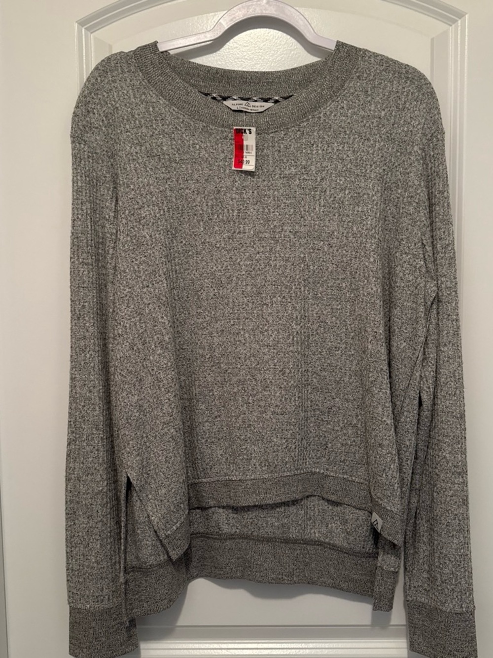 Alpine Heather Gray Crewneck Sweater